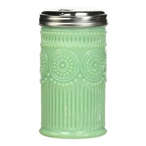 Table Craft NWT Jadeite 9oz Sugar Shaker In Geen 5.75"H Stainless Steel Top